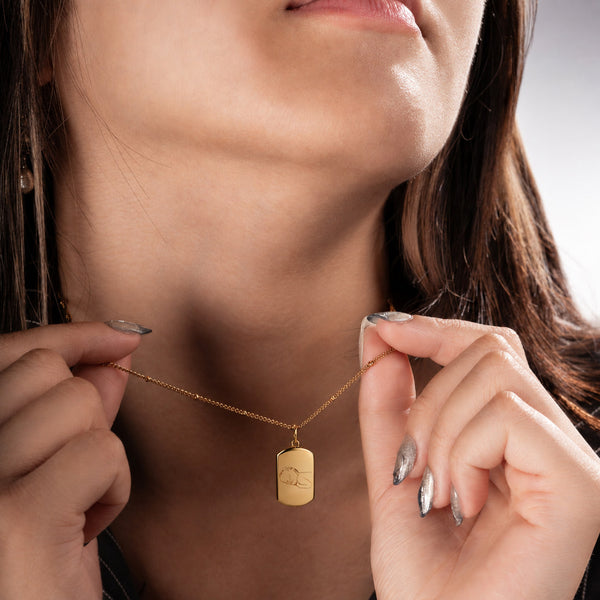 Rechteckiger Charm mit Bild