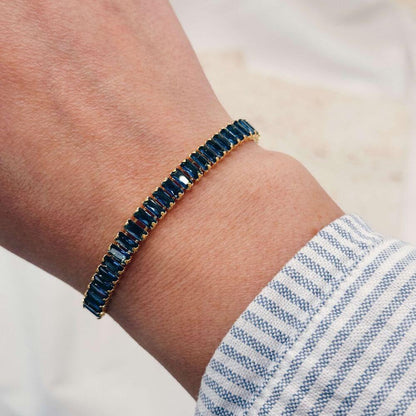 Bracciale Aurea con pietre blu zaffiro