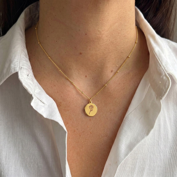 Charm con fiori di nascita di giugno