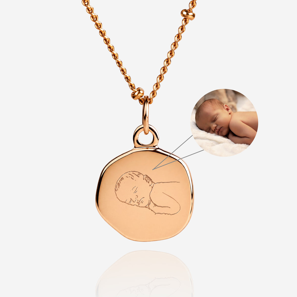 color:rosegold:kette:anker-kugelkette