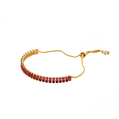 Armband Aurea mit rubinroten Steinen