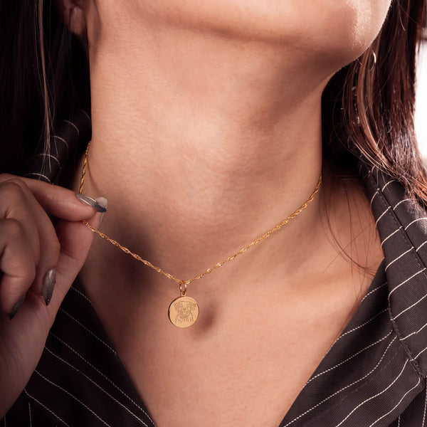Charm mit Haustierbild Echtgold