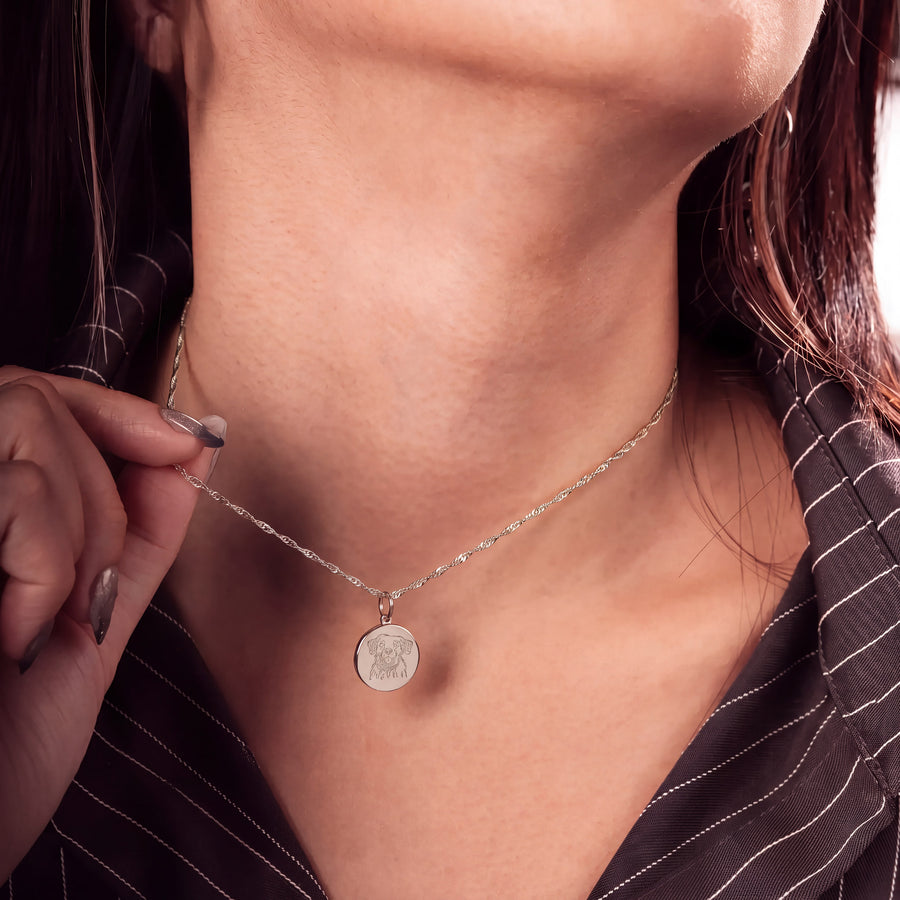 Karat: 333 WG:kette:singapurkette,Karat: 585 WG