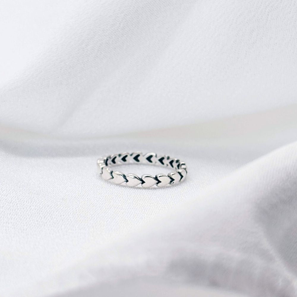 Bague cœur Liora – argent 925