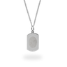 Collana Bold-Charm con impronta digitale ovale