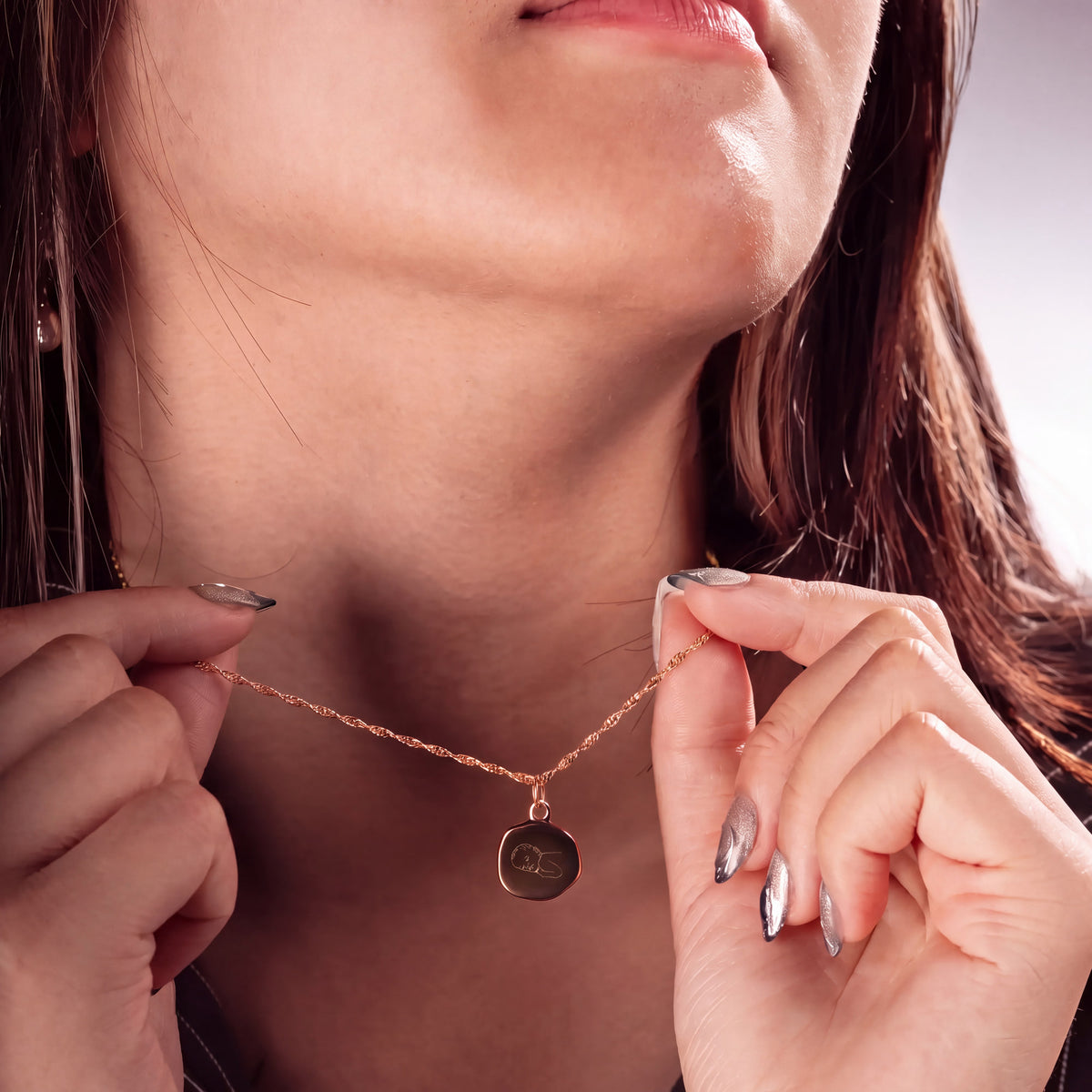 color:rosegold:kette:singapurkette