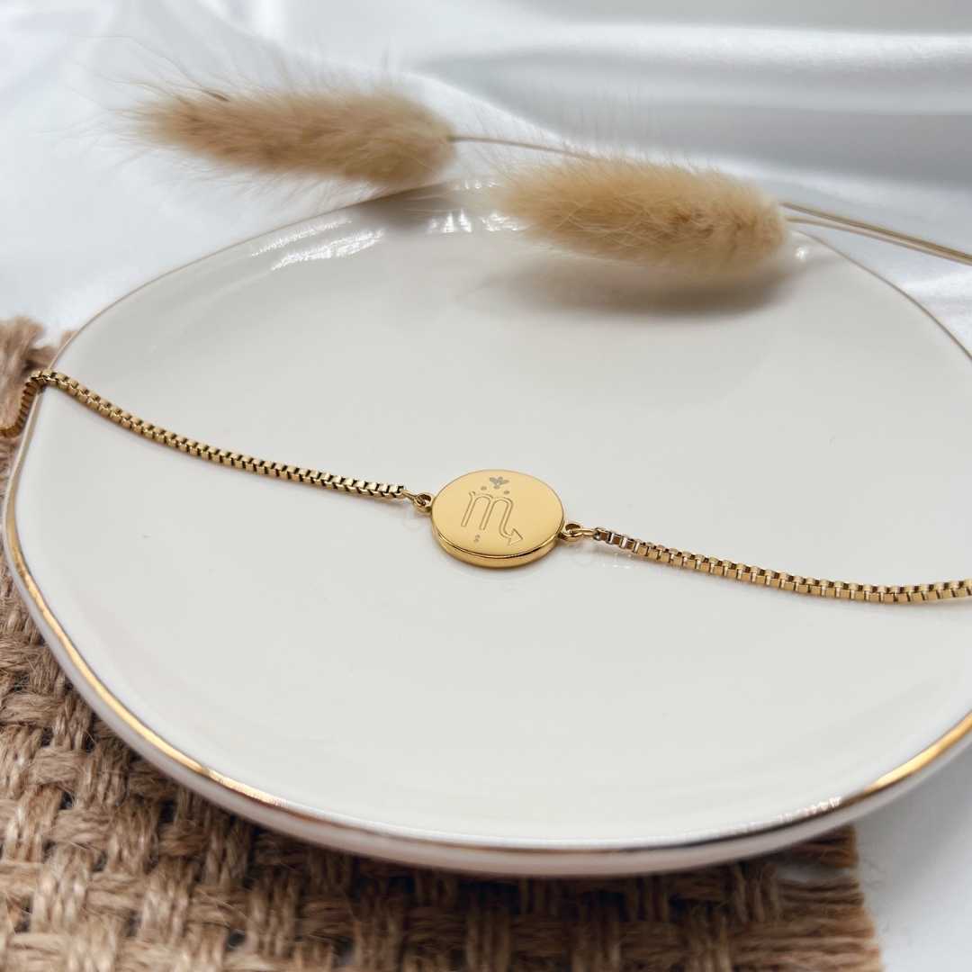 Scorpio zodiac sign bracelet