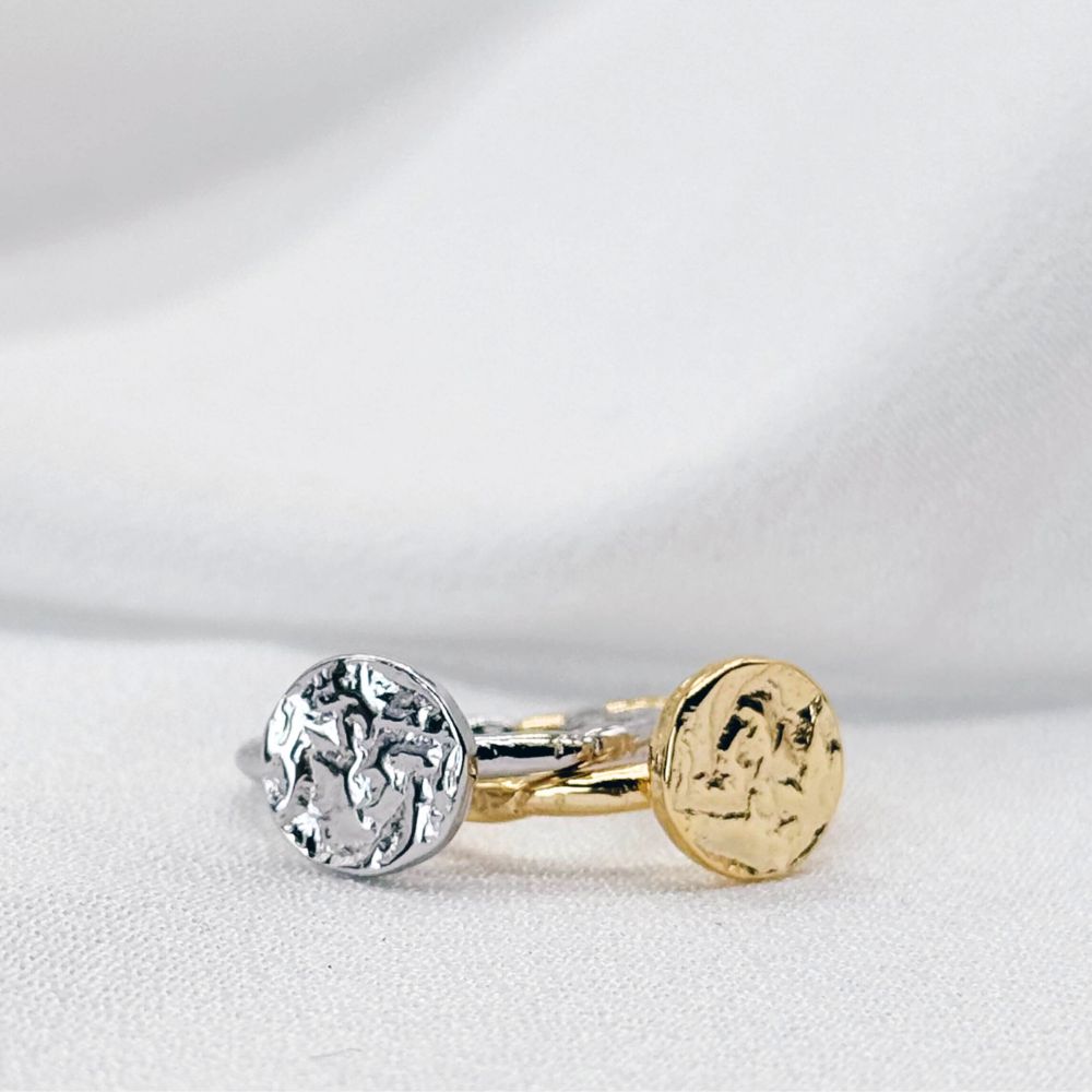 Strukturierter Ring Lunara - 925 Silber