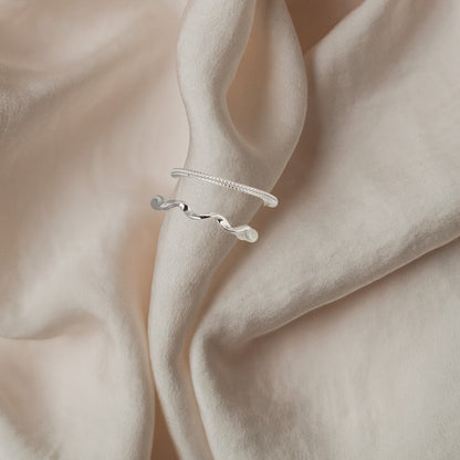 Strukturierter Ring Aira – 925 Silber