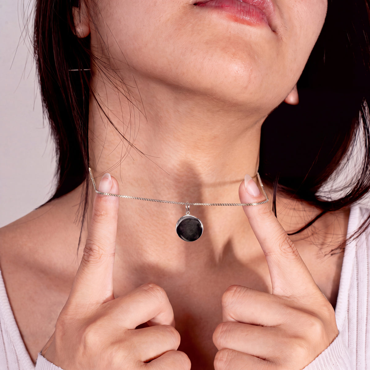 Karat: 333 WG:kette:venezianerkette,Karat: 585 WG
