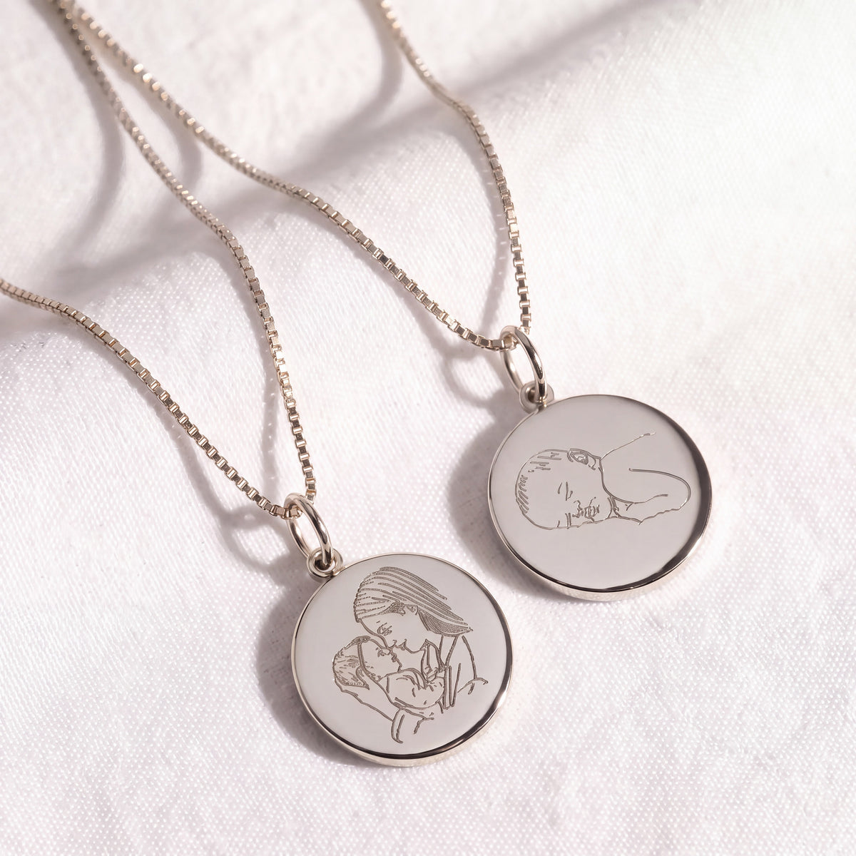 Karat: 333 WG:kette:venezianerkette,Karat: 585 WG
