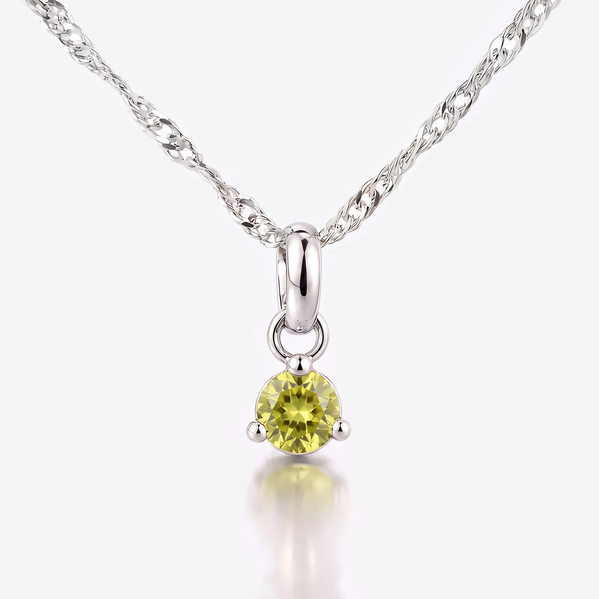 Karat: 333 WG:kette:singapurkette,Karat: 585 WG