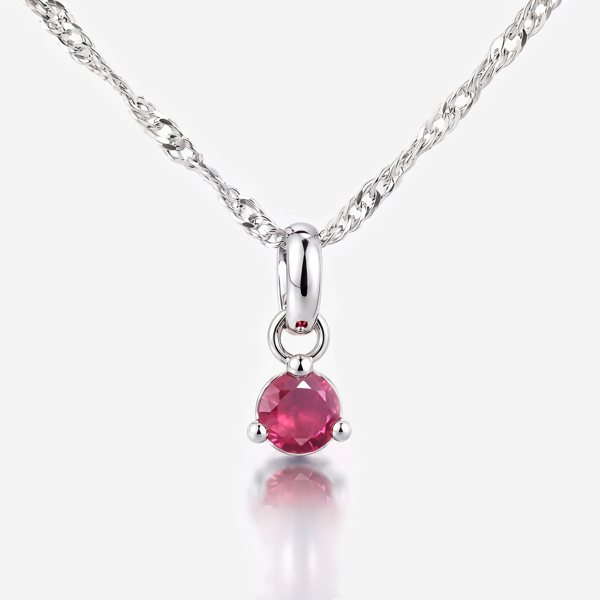 Karat: 333 WG:kette:singapurkette,Karat: 585 WG