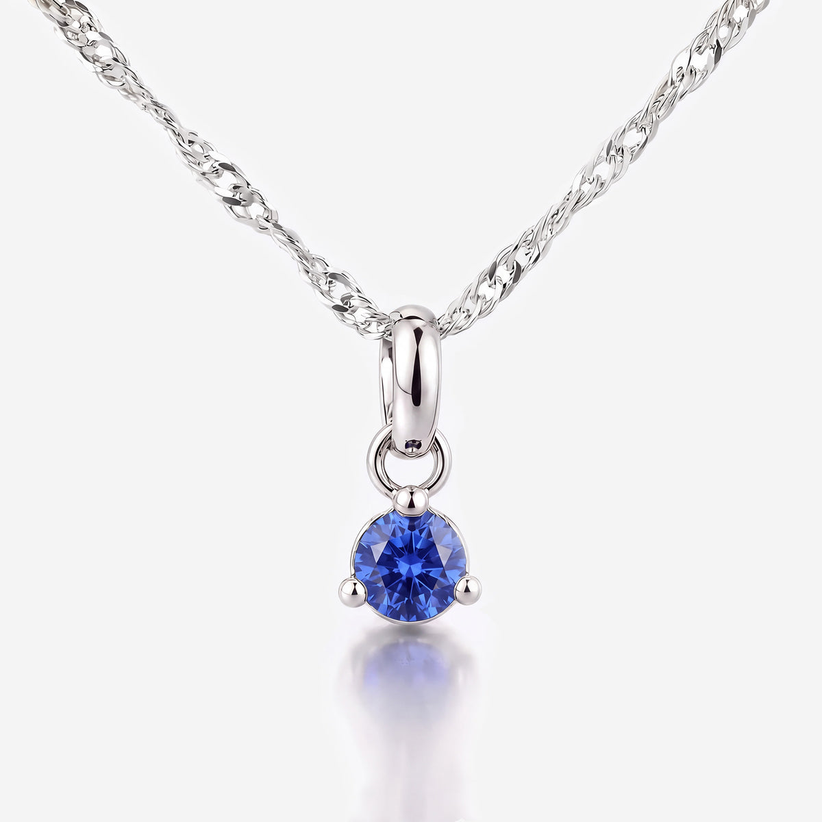 Karat: 333 WG:kette:singapurkette,Karat: 585 WG