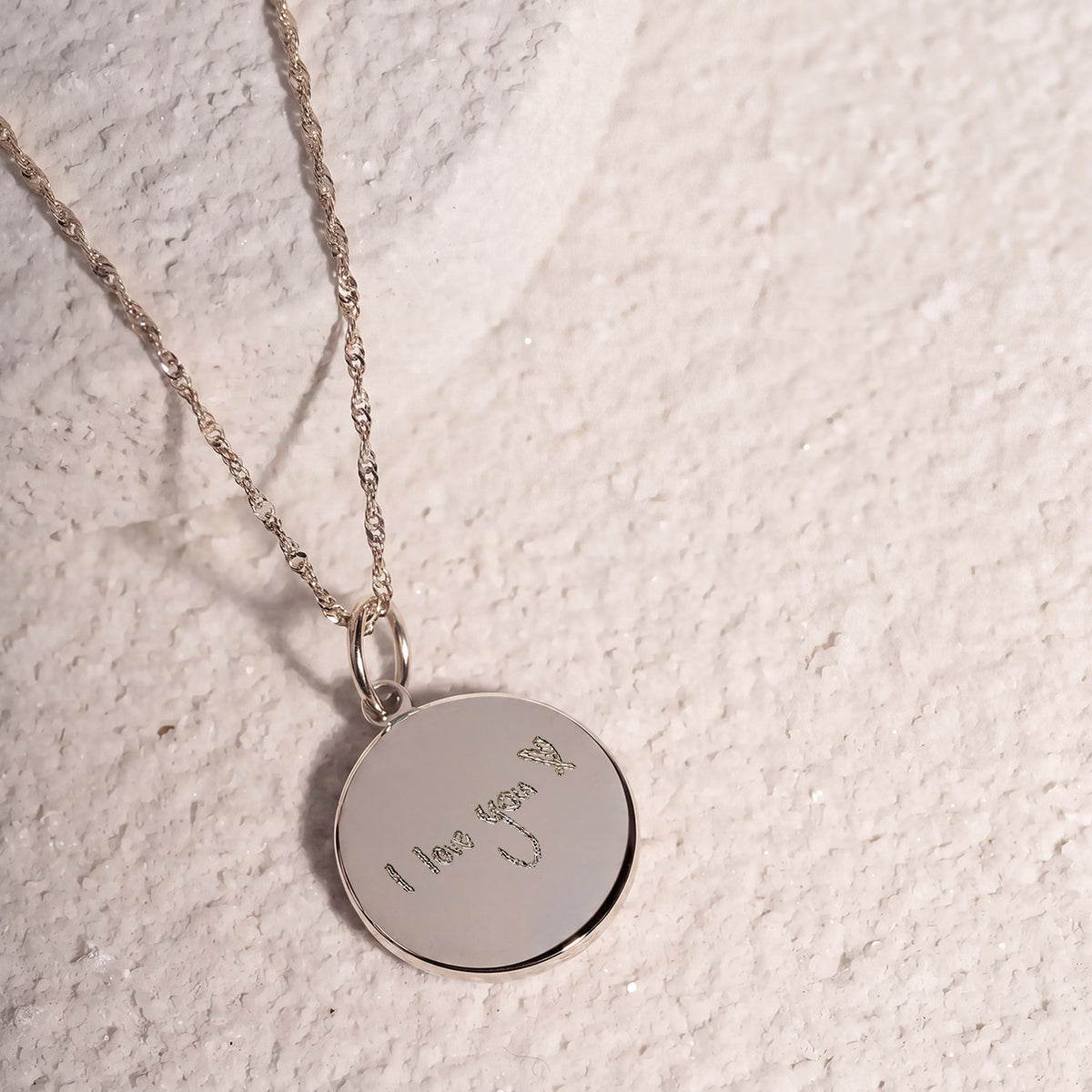 Karat: 333 WG:kette:singapurkette,Karat: 585 WG